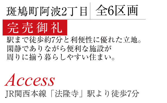 斑鳩町阿波2丁目